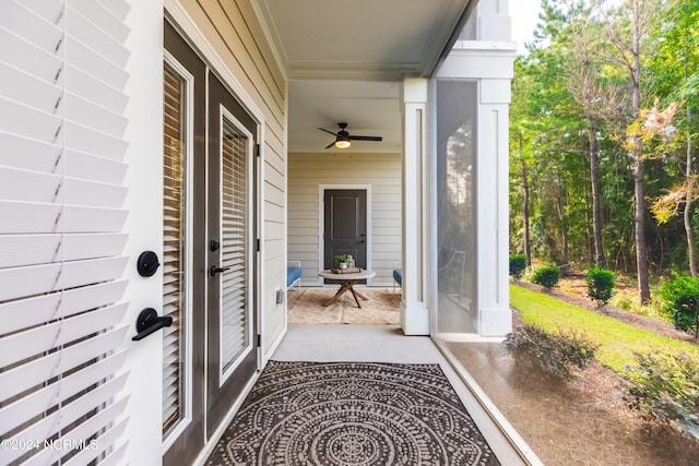 395 S Crow Creek Dr Unit 1712, Calabash, NC 28467 - entrance to property with ceiling fan