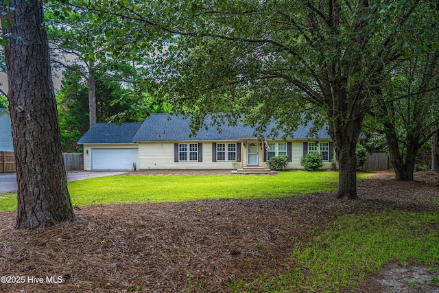 1360 Rays Bridge Rd, Whispering Pines, NC 28327 - single story home featuring a garage and concrete driveway