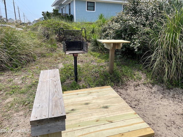 2101 Ocean Dr Unit A, Emerald Isle, NC 28594 - view of wooden deck