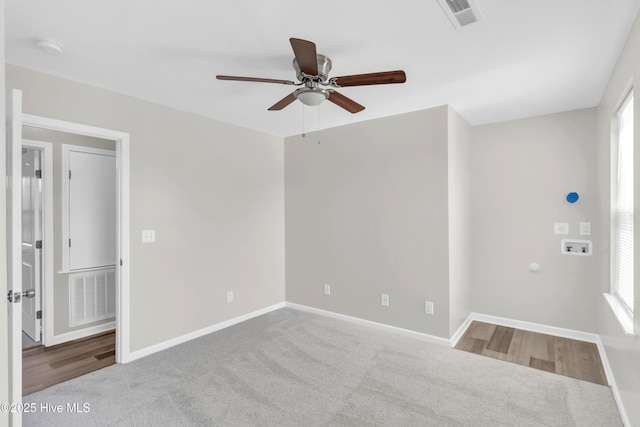1004 S 8th St, Wilmington, NC 28401 - carpeted spare room with a ceiling fan and a smoke detector
