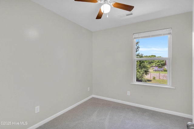 1004 S 8th St, Wilmington, NC 28401 - carpeted spare room featuring baseboards and ceiling fan