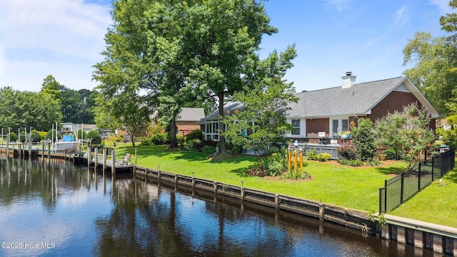 110 Mariners Ct, New Bern, NC 28562 - dock with a deck with water view