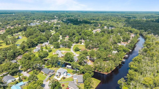 110 Mariners Ct, New Bern, NC 28562 - drone / aerial view of a large body of water and a heavily wooded area