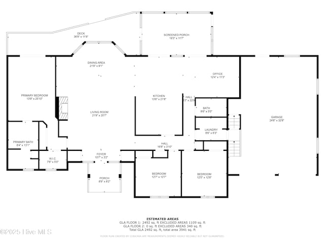 110 Mariners Ct, New Bern, NC 28562 - view of floor plan / room layout