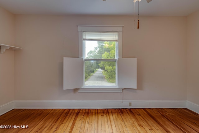 1305 N Market St, Washington, NC 27889 - unfurnished room featuring hardwood / wood-style flooring and a ceiling fan
