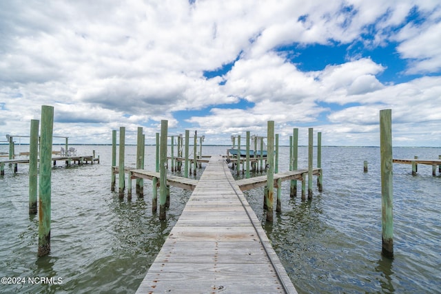 1086 Salter Path Rd, Salter Path, NC 28512 - dock area featuring a water view