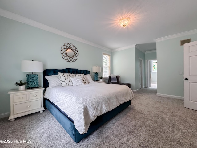 4109 Devonshire Ln, Wilmington, NC 28409 - bedroom with carpet and crown molding