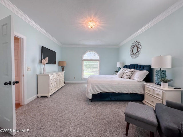 4109 Devonshire Ln, Wilmington, NC 28409 - carpeted bedroom featuring ornamental molding