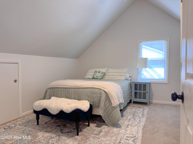 4109 Devonshire Ln, Wilmington, NC 28409 - bedroom featuring vaulted ceiling and carpet floors