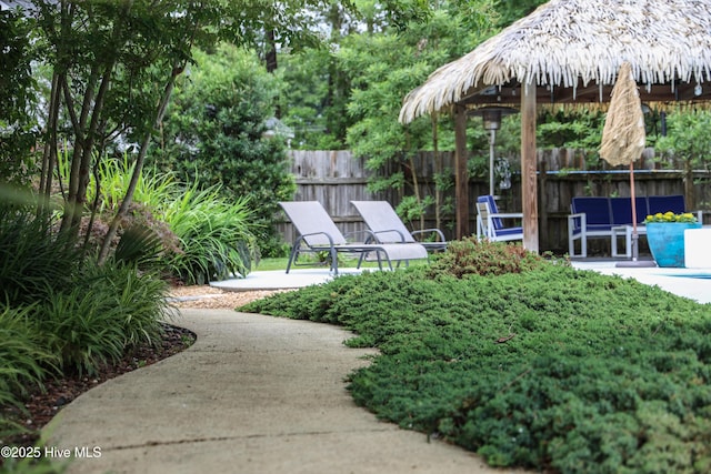 4109 Devonshire Ln, Wilmington, NC 28409 - view of yard with a gazebo and a patio area