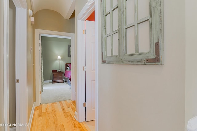 8975 Smithfield Dr NW Apt 2, Calabash, NC 28467 - corridor with wood finished floors and lofted ceiling
