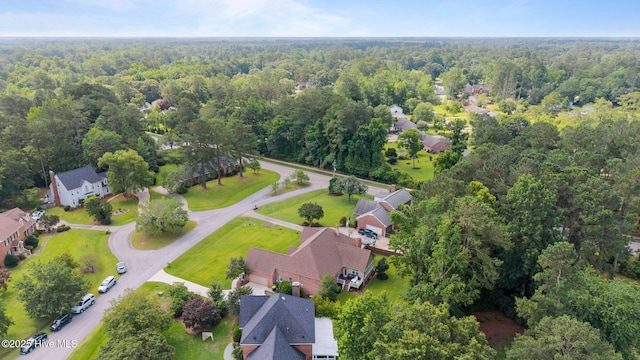 104 Chatham Pass, Trent Woods, NC 28562 - aerial view of property's location with a heavily wooded area and nearby suburban area