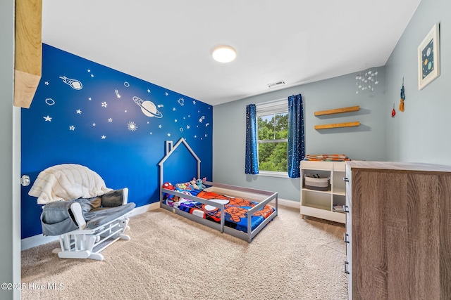 1571 Grey Cliff Run, Wilmington, NC 28405 - carpeted bedroom with an accent wall and baseboards