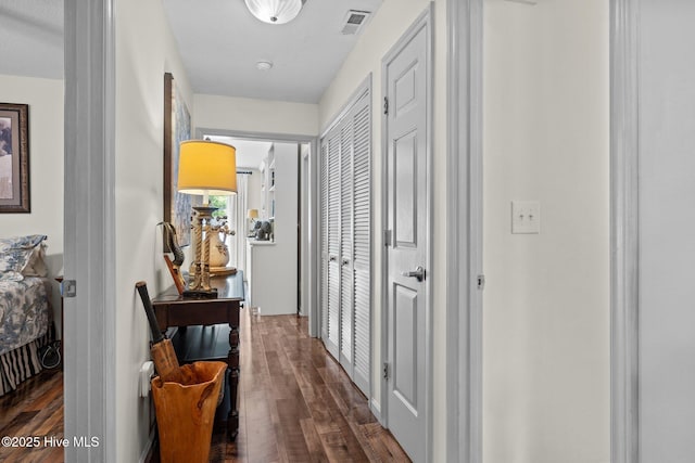 600 N 35th St Unit 201, Morehead City, NC 28557 - corridor with dark wood-style flooring