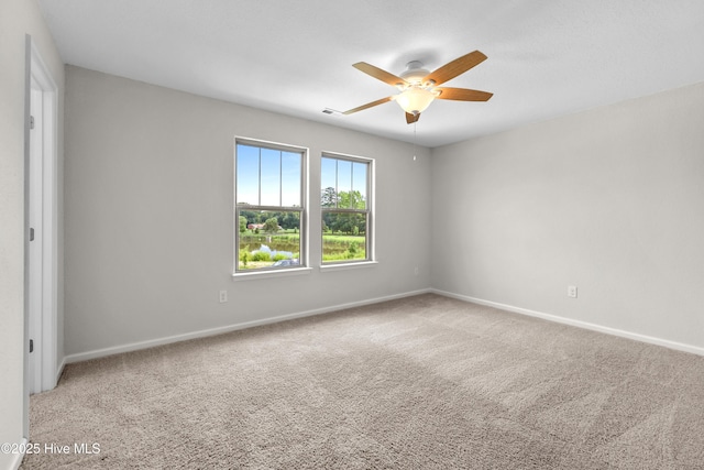132 Mill Run, South Mills, NC 27976 - empty room featuring ceiling fan and carpet