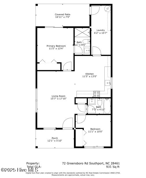 72 S Greensboro Rd, Southport, NC 28461 - view of home floor plan