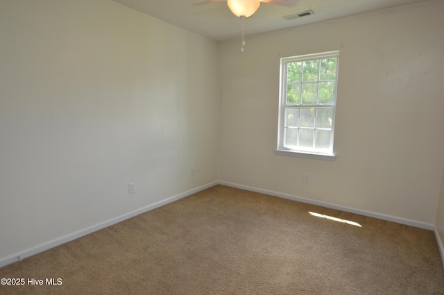 140 Van Riggs Rd, Hubert, NC 28539 - empty room featuring a ceiling fan and carpet