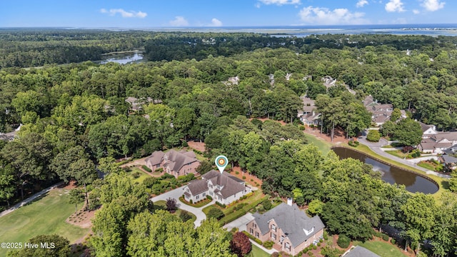 8812 Fazio Dr, Wilmington, NC 28411 - aerial overview of property's location featuring a nearby body of water and nearby suburban area