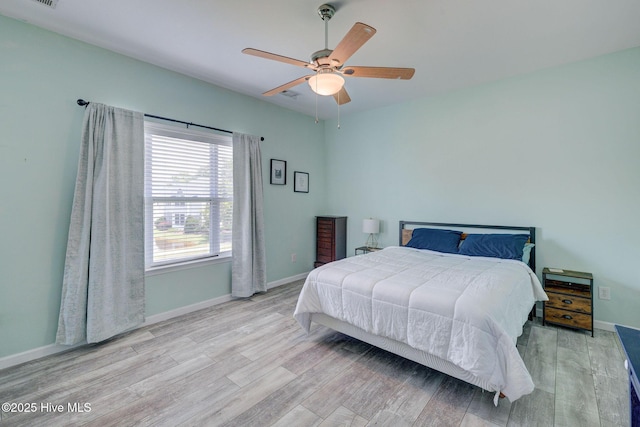 213 Fullford Ln Unit 201, Wilmington, NC 28412 - bedroom featuring wood finished floors and a ceiling fan