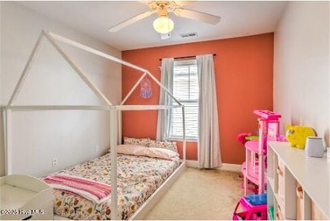 226 Bandon Dr, New Bern, NC 28562 - bedroom featuring carpet floors and ceiling fan