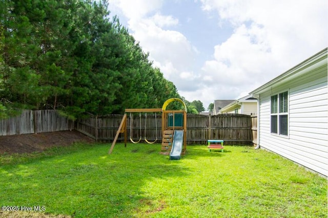 226 Bandon Dr, New Bern, NC 28562 - fenced backyard with a playground