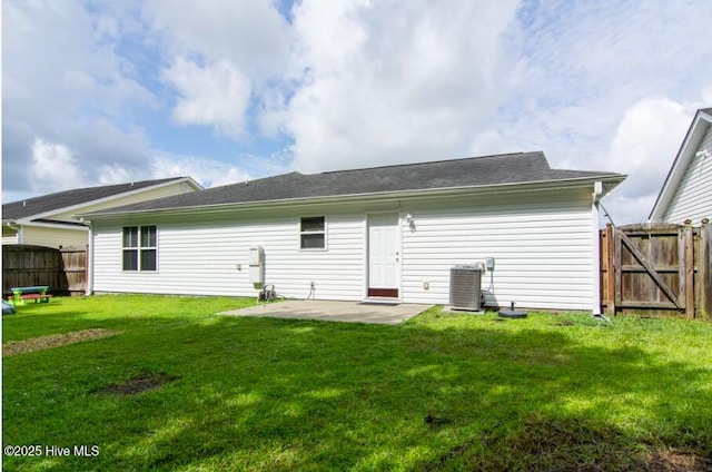 226 Bandon Dr, New Bern, NC 28562 - rear view of house with a patio and a gate