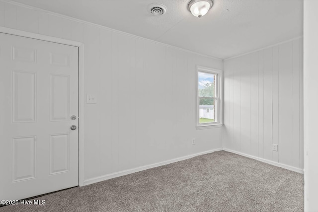 1292 Lake Cole Rd, Midway Park, NC 28544 - carpeted spare room featuring ornamental molding and baseboards