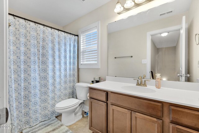 324 Windmill Light Way, Sneads Ferry, NC 28460 - bathroom with vanity, tile patterned floors, and a shower with curtain