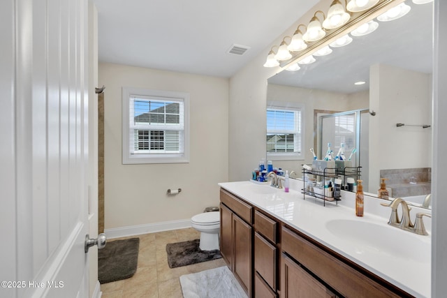 324 Windmill Light Way, Sneads Ferry, NC 28460 - full bath with a shower stall, double vanity, a garden tub, and tile patterned floors