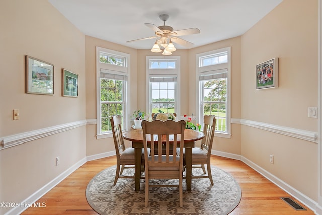 2710 Scarborough Way, Southport, NC 28461 - dining room with plenty of natural light and light wood-type flooring
