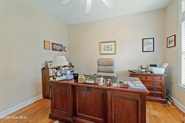 2710 Scarborough Way, Southport, NC 28461 - office space featuring light wood finished floors and a ceiling fan