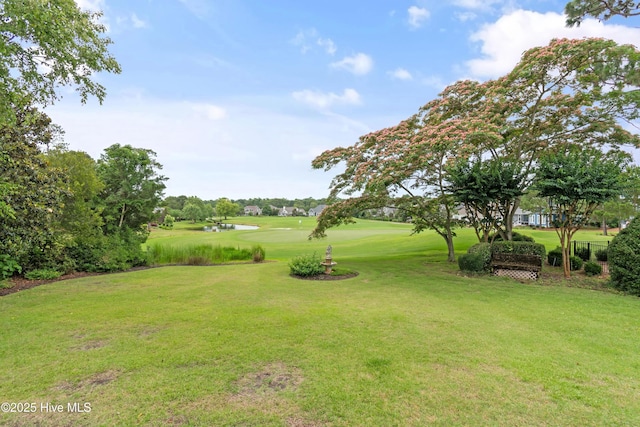 2710 Scarborough Way, Southport, NC 28461 - view of green lawn featuring view of golf course and a water view