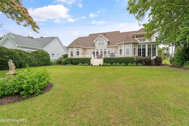 2710 Scarborough Way, Southport, NC 28461 - back of property featuring a lawn
