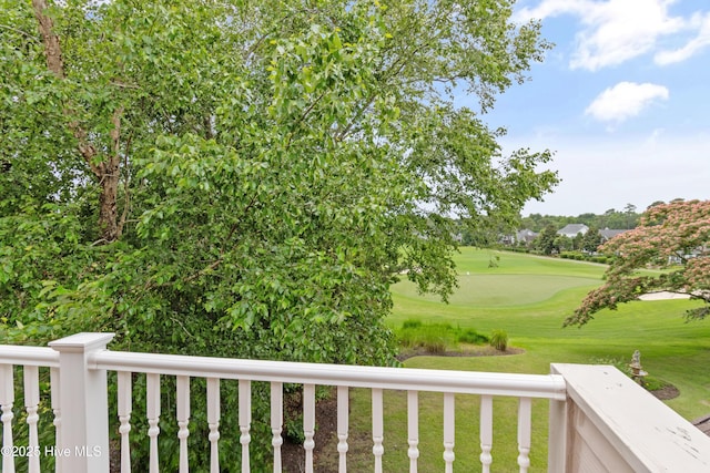 2710 Scarborough Way, Southport, NC 28461 - wooden deck featuring view of golf course