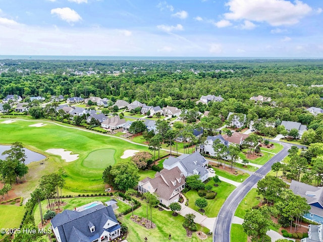 2710 Scarborough Way, Southport, NC 28461 - aerial perspective of suburban area featuring a nearby body of water and a golf course