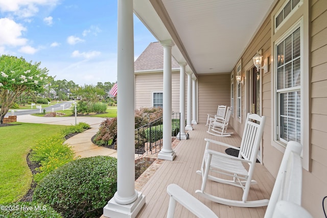 2710 Scarborough Way, Southport, NC 28461 - view of wooden porch