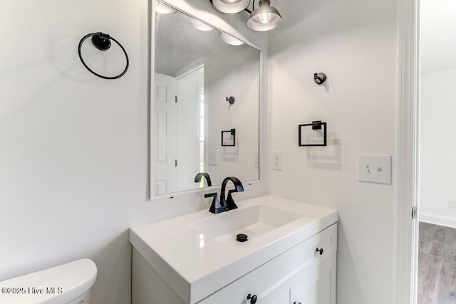 2604 Larne Ct, Wilmington, NC 28411 - bathroom with vanity and wood finished floors