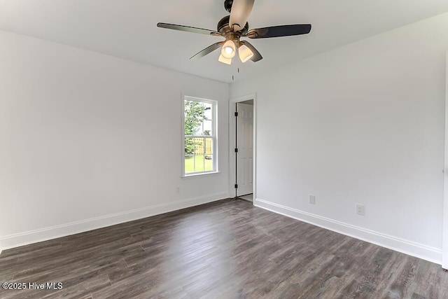 2604 Larne Ct, Wilmington, NC 28411 - empty room featuring dark wood-style floors and ceiling fan