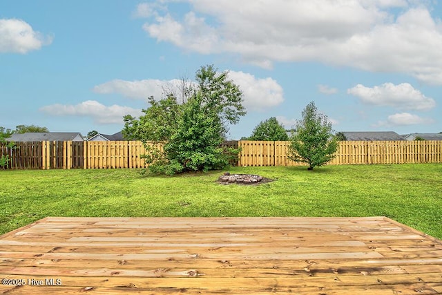 2604 Larne Ct, Wilmington, NC 28411 - deck featuring a fenced backyard