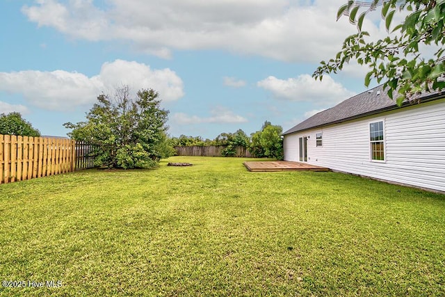 2604 Larne Ct, Wilmington, NC 28411 - fenced backyard with a deck