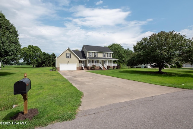 115 Billets Bridge Rd, Camden, NC 27921 - view of front of home featuring a porch, a front yard, and driveway