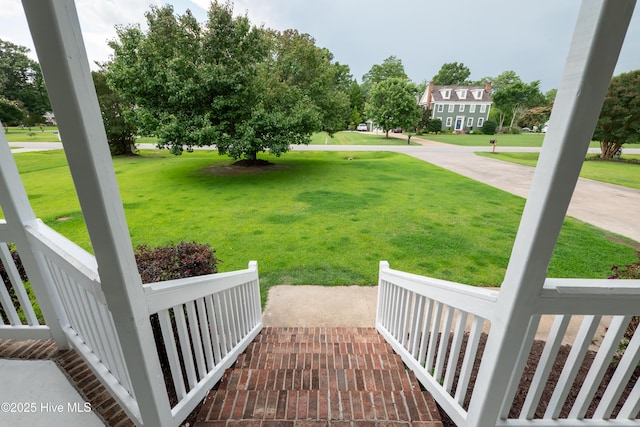 115 Billets Bridge Rd, Camden, NC 27921 - view of grassy yard featuring covered porch