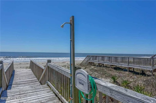 887 Ocean Blvd W, Holden Beach, NC 28462 - view of property's community featuring view of water and beach