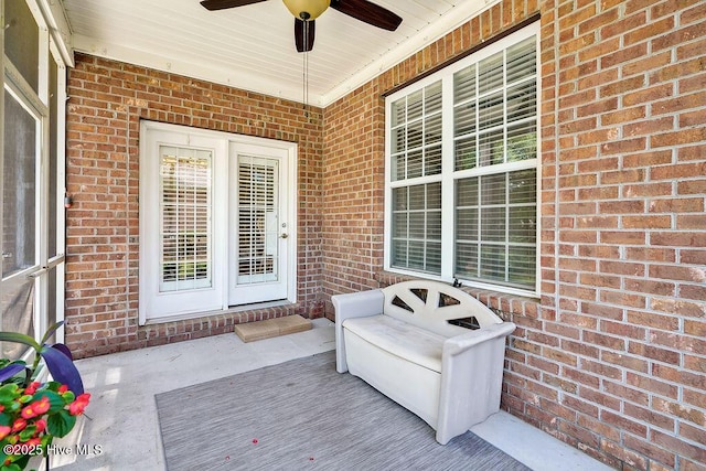 428 Windchime Dr, Wilmington, NC 28412 - view of patio with a ceiling fan
