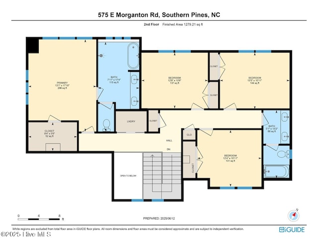 575 E Morganton Rd, Southern Pines, NC 28387 - view of property floor plan