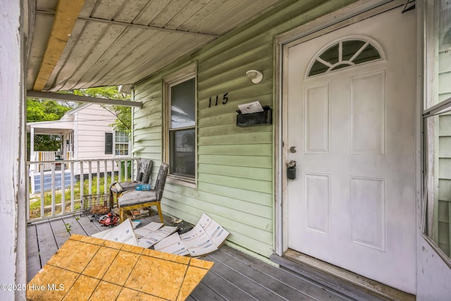 115 Wright St, Wilmington, NC 28401 - view of exterior entry with a porch