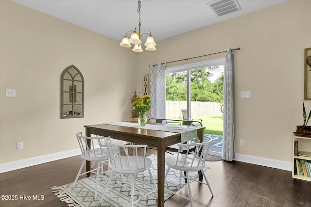 121 Poplar Branch Way, Hampstead, NC 28443 - dining space with a chandelier and wood finished floors