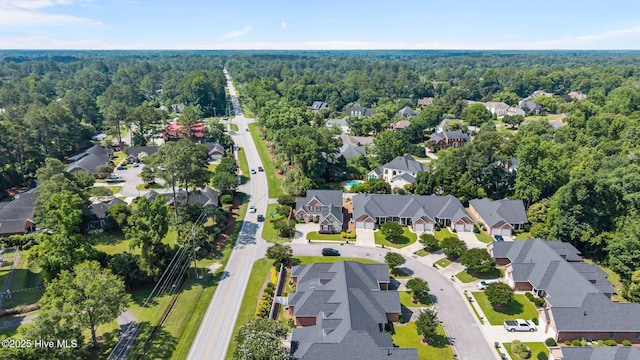 812 Vineyard Dr, New Bern, NC 28562 - aerial view of residential area with a forest