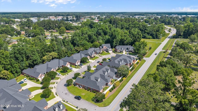 812 Vineyard Dr, New Bern, NC 28562 - aerial view of property's location with nearby suburban area and a tree filled landscape