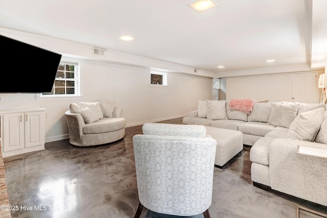 1714 E Walnut St, Goldsboro, NC 27530 - living area with baseboards and recessed lighting